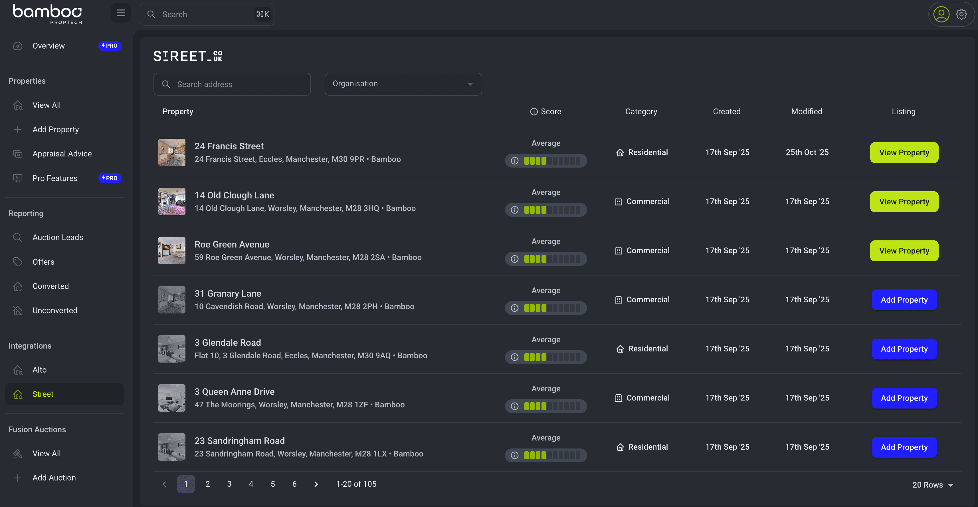 Bamboo Proptech x Street.co.uk Integration